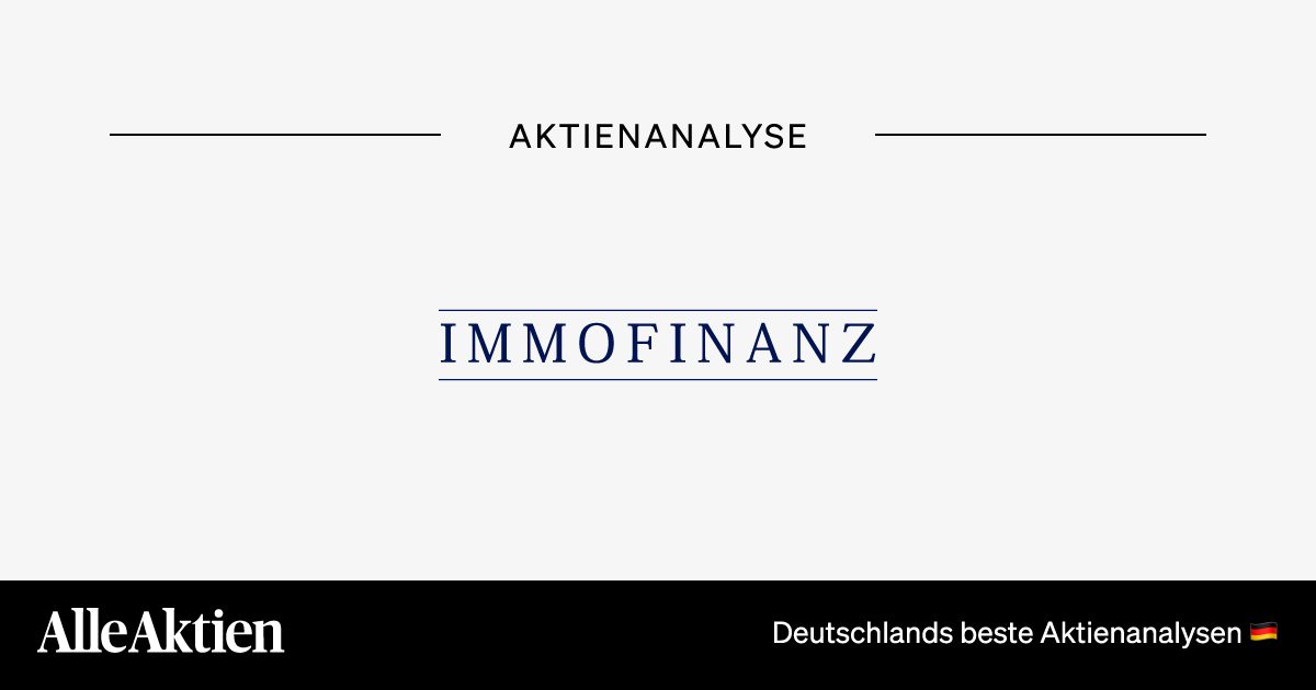 Immofinanz Aktie Analyse