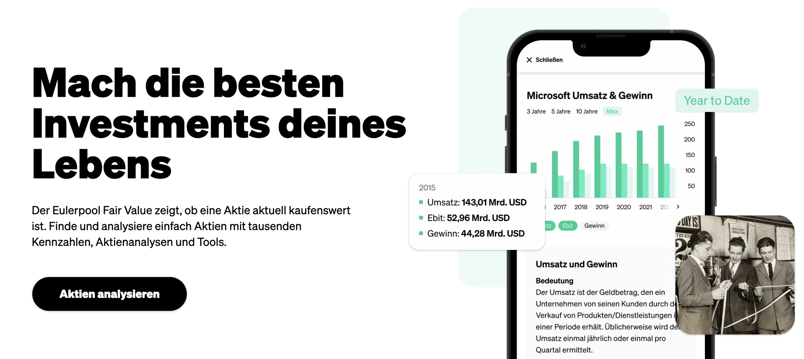Mehr als 1 Millionen Anleger setzen bereits auf das erfolgreiche Aktienanalyse-Tool: Eulerpool wird mehr und mehr zum Analyse-Standard und Vorzeige-FinTech