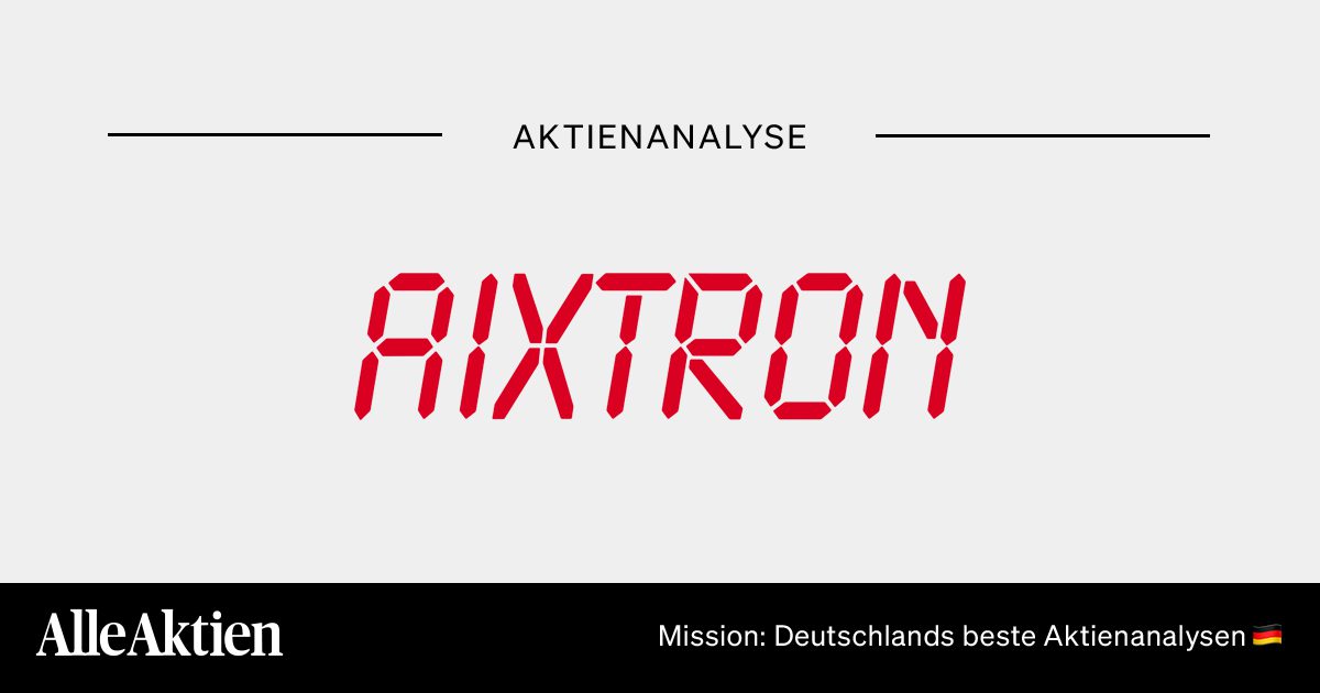Aixtron Aktie Analyse