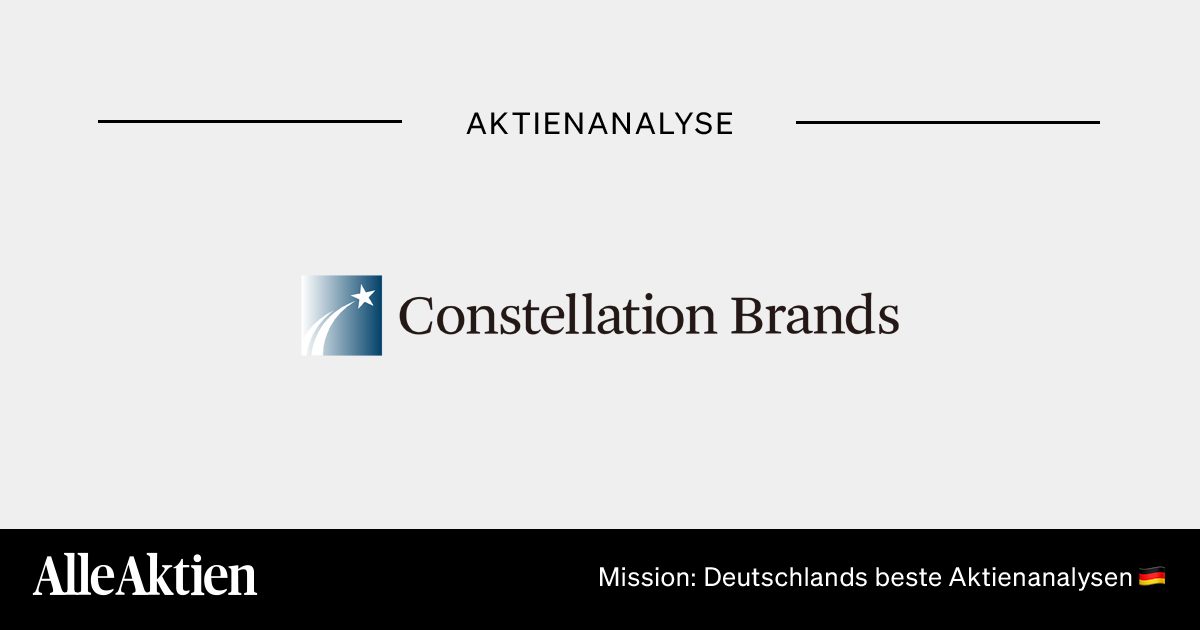 Constellation Brands Aktie Analyse