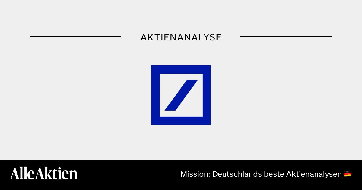 Deutsche Bank Aktie Analyse