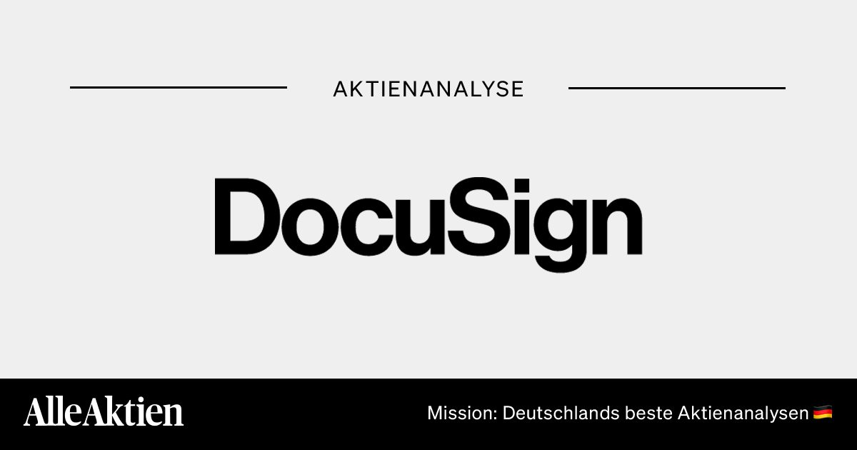 DocuSign Aktie Analyse | AlleAktien