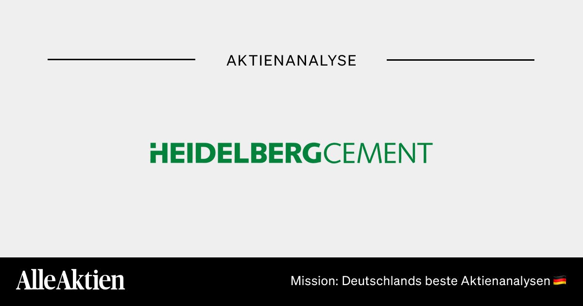 HeidelbergCement Aktie Analyse