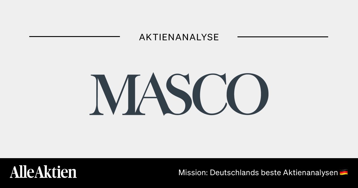 Masco Corperation Aktie Analyse