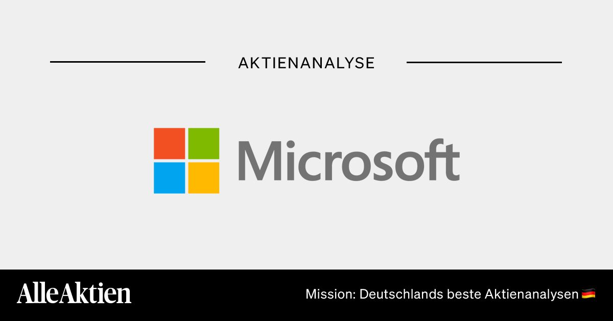 Microsoft Aktie Analyse