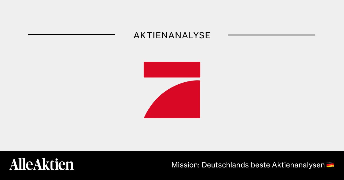 ProSiebenSat.1 Media Aktie Analyse
