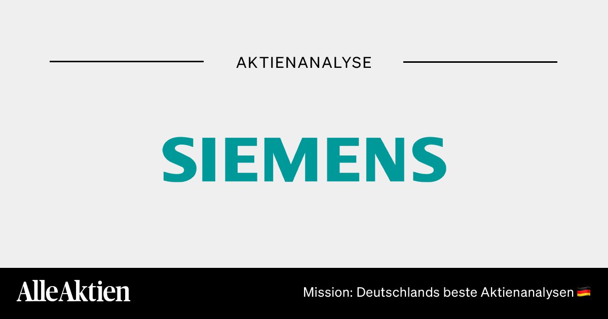 Siemens Aktie Analyse