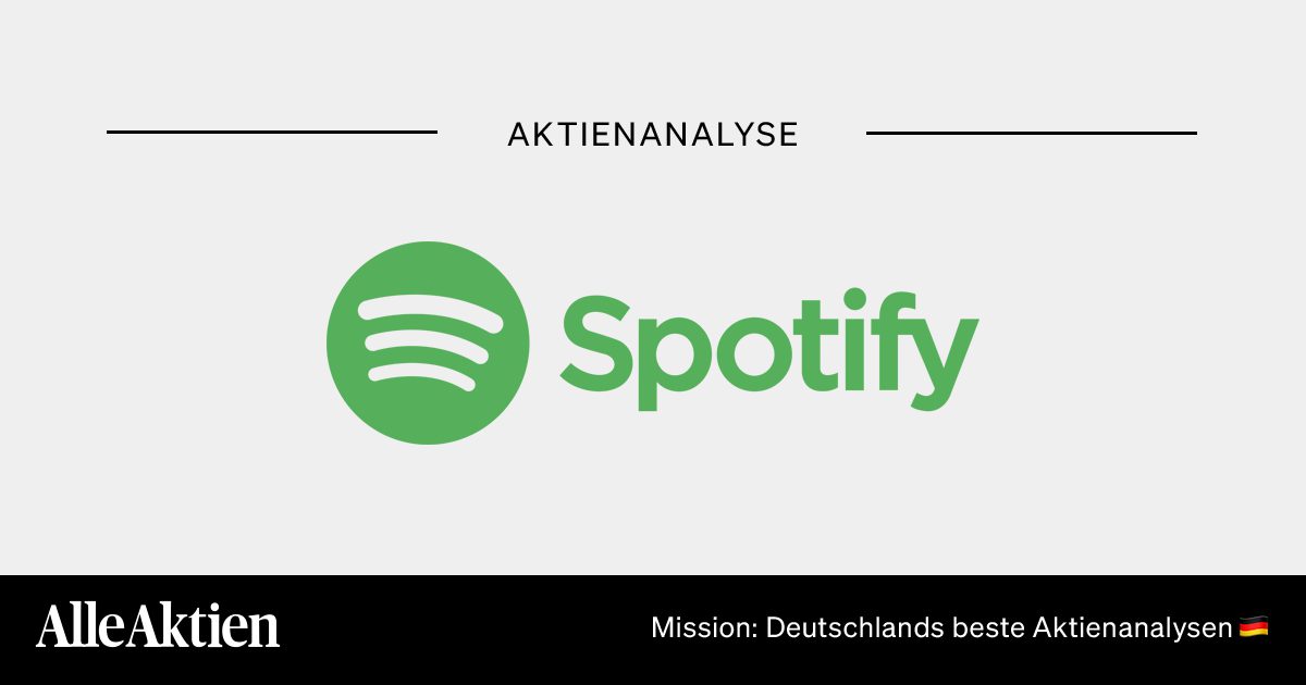 Spotify Aktie Analyse