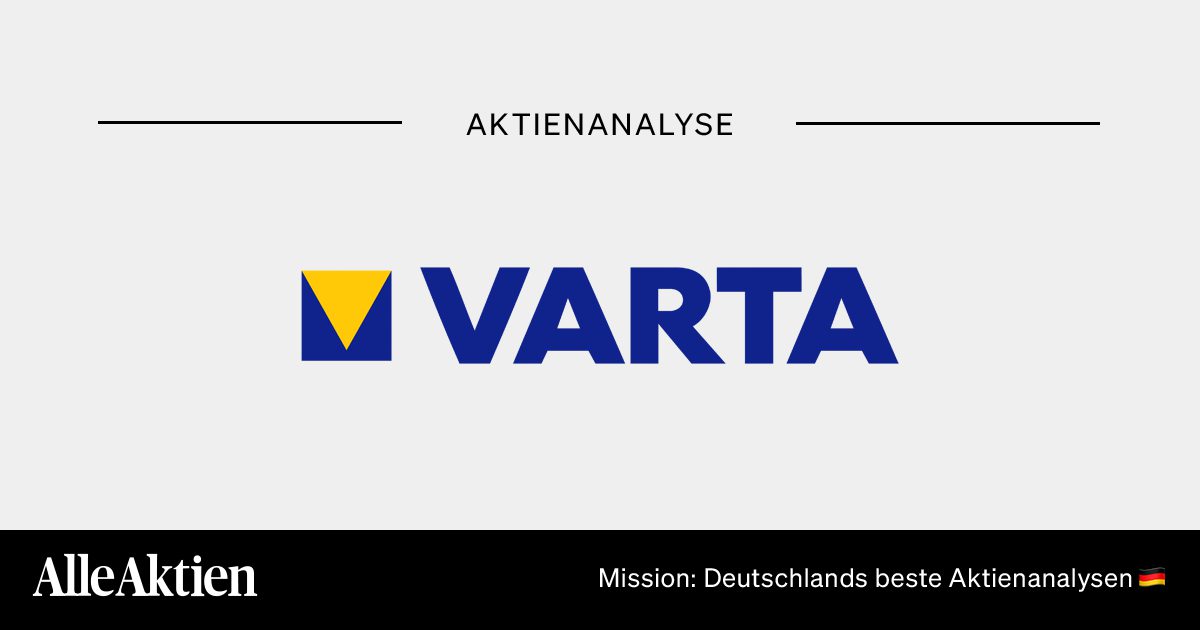 VARTA Aktie Analyse